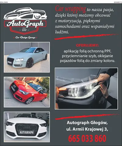 Autograph-przyciemnianie szyb, oklejanie pojazdów, detailing, folie ochronne PPF